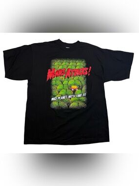 Mars Attacks Nice Planet We’ll Take It Movie Promo T-Shirt Size XL USA Q-TEES